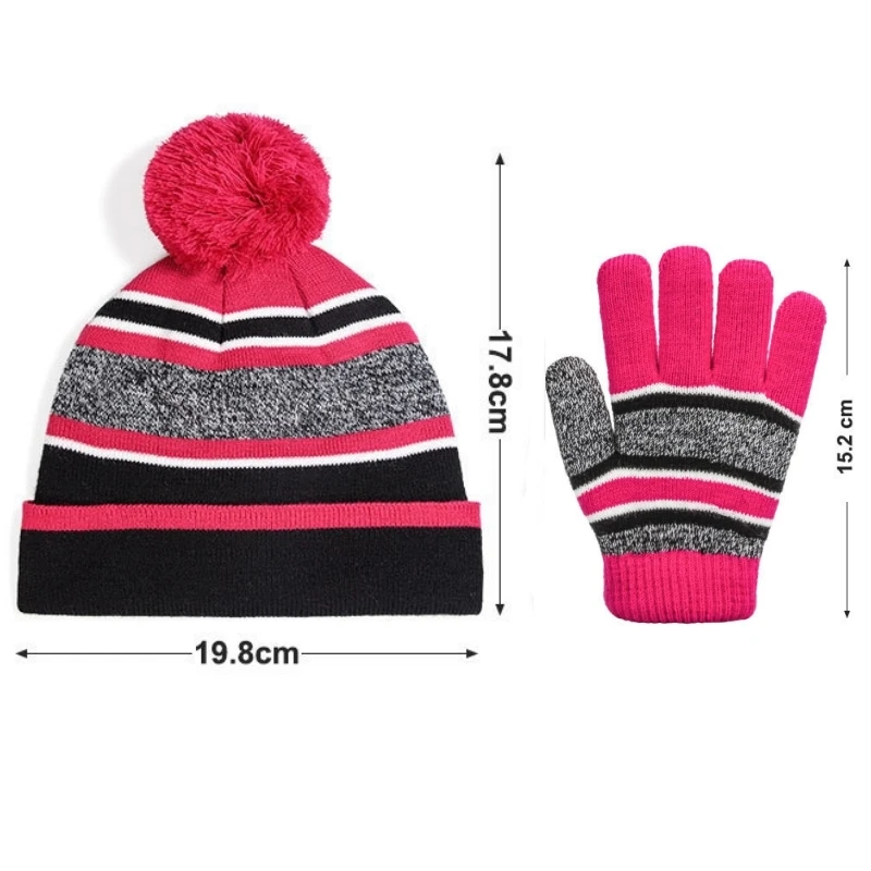 เด็กฤดูหนาวหมวกกลางแจ้งถุงมือหรือผ้าพันคอสบายทุกวันท่องเที่ยวถักหมวกเด็กชายเด็กหญิงเด็กหมวกอบอุ่นถุงมือ