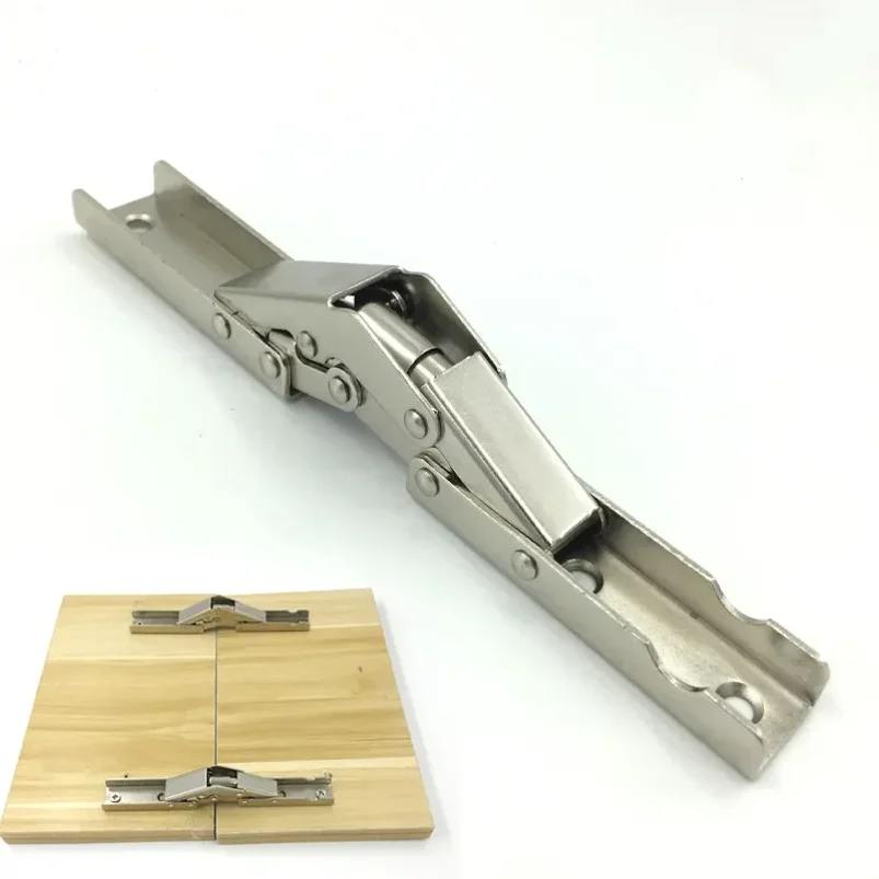 8pcs Shelf Bracket 90 Degree Folding Hinge Support Combination Hidden Combination Hidden Bracket Table Holder Furniture Parts