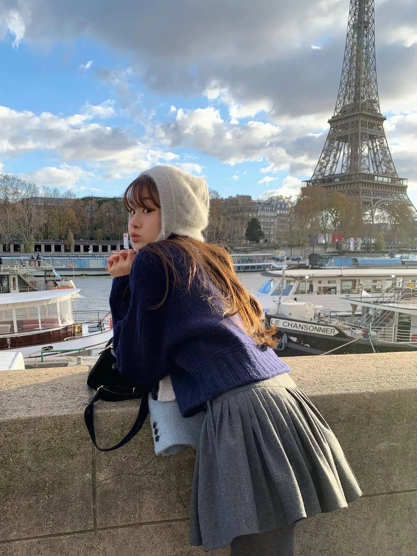 

Smoid Sweet Sle Winter Sweater ort Knit Woolen Skirt with 3D Snowflake Decoration Fitted Bodycon Faionable Winter Outfit