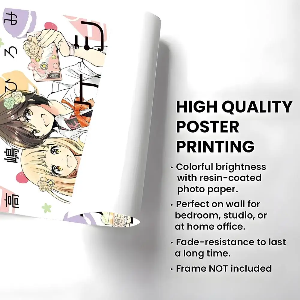 Manga Kase-san and Morning Glories Poster High-definition  poster stickers, suitable for bedroom, living room, home decoration