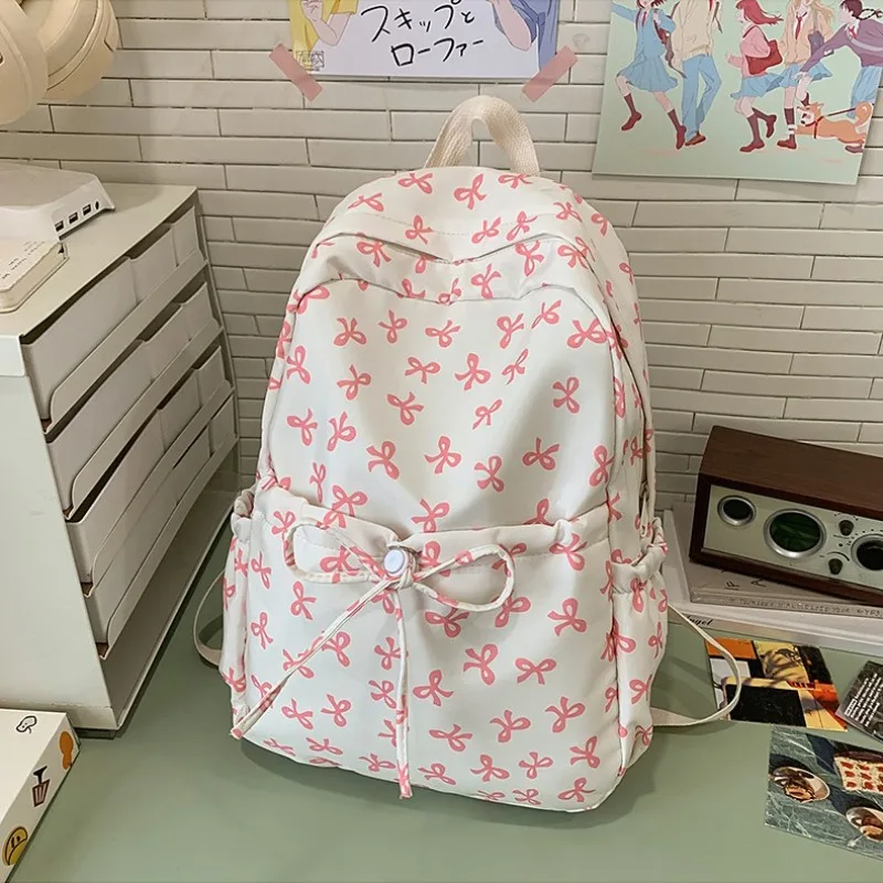 

Женский рюкзак в форме банта, милые рюкзаки, универсальный повседневный рюкзак с героями мультфильмов, школьные сумки, классные сумки для девочек, Mochila Sac