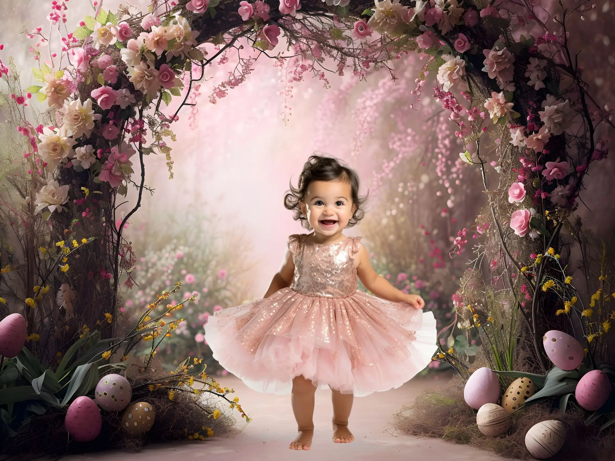 خلفية تصوير Mehofond ، قوس بيض عيد الفصح ، حديقة زهور ، حفلة عيد ميلاد للأطفال ، ديكور بورتريه ، خلفية ، استوديو تصوير ، ربيع