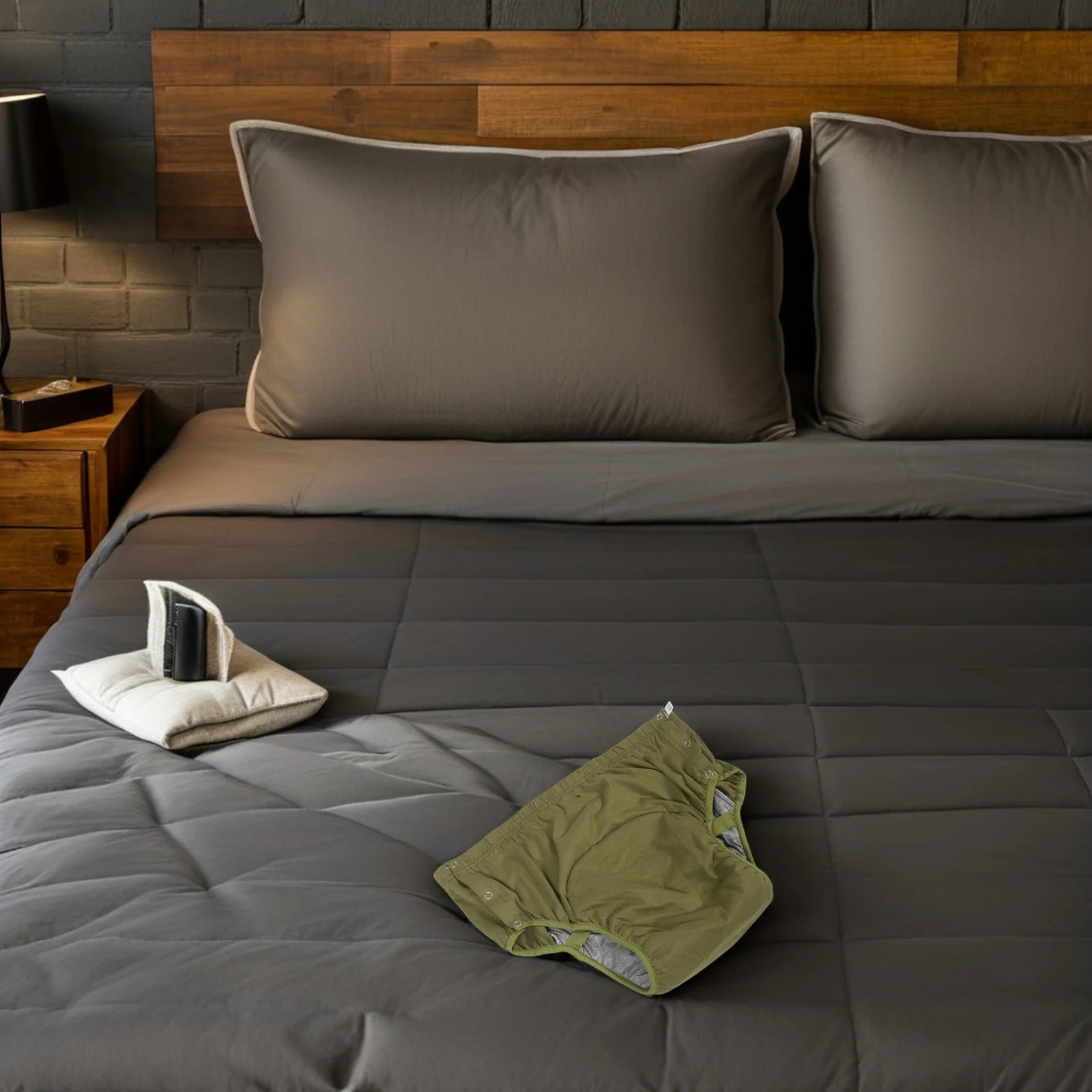 Adult Washable Diapers Reusable Cotton Incontinence Pants For Men Women Overnight Leakproof Protection Pull-On Briefs