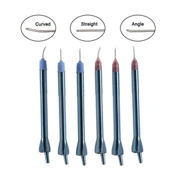 GREATLH Titanium Ultra Microemulsion Sucking Handle Washing Handle Tool Straight Curved Angle Tip Ophthalmic Eye Instrument
