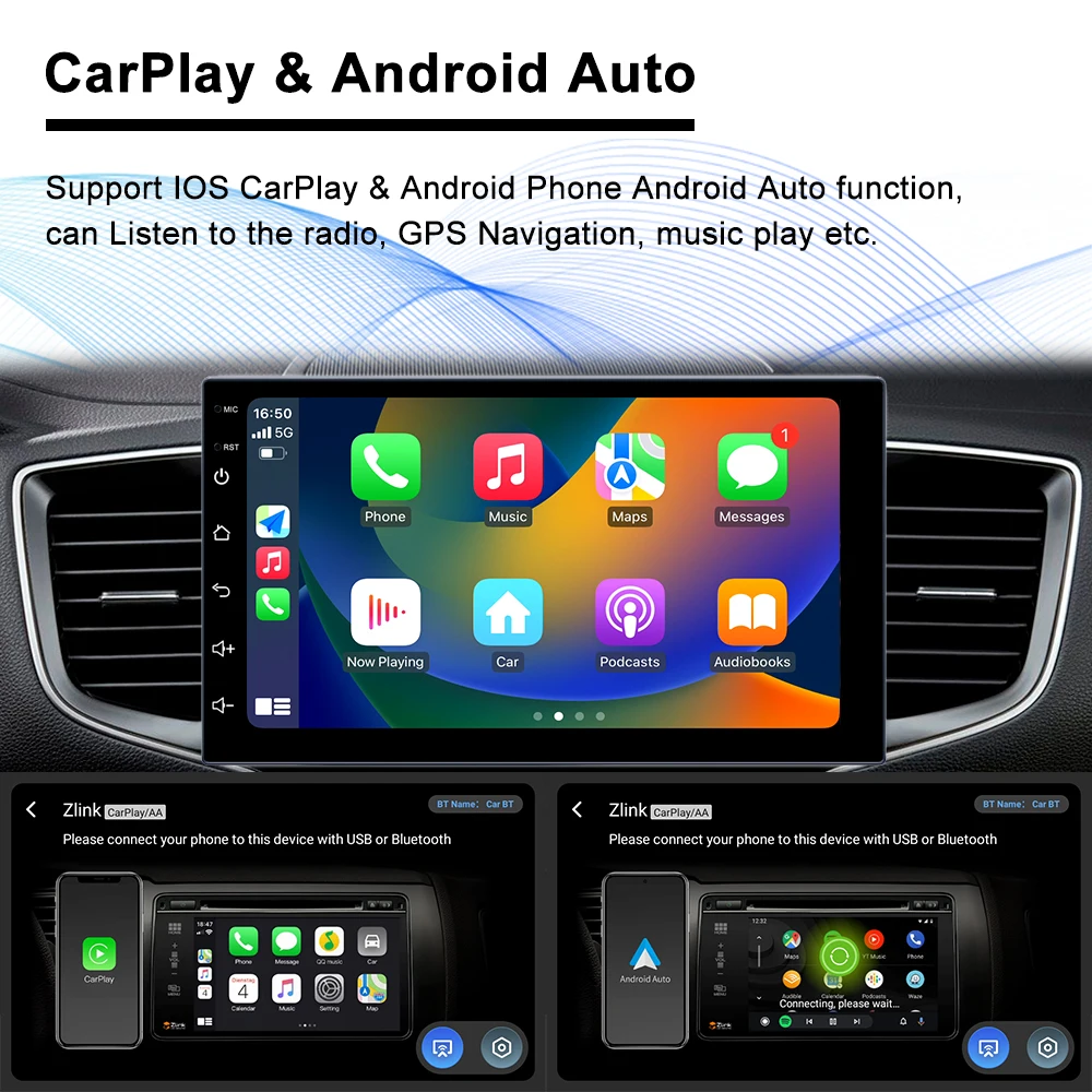 REAKOSOUND Dla Fiat Croma 2005-2012 Stereo 7 Inch 2Din Carplay Samochodowy Odtwarzacz Multimedialny Jednostka główna Nawigacja GPS Android Autoradio