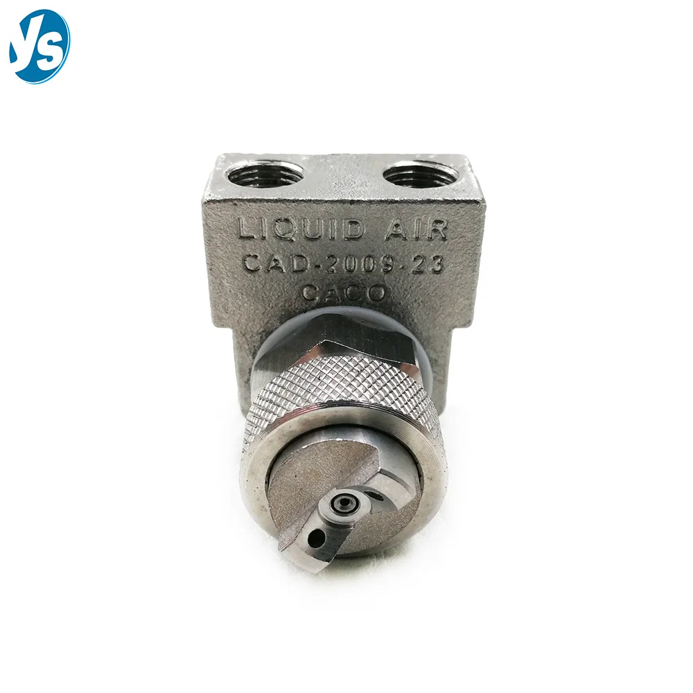 

Two-fluid Air Atomizing Nozzle SS External Mixing Fan Spray Nozzle Pressure Type Industrial Humidification Cooling Dust Removal