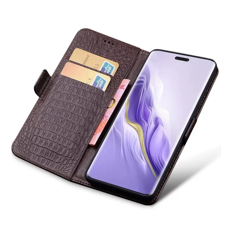 Genuine Leather Phone Case for Huawei Nova 12 Ultra Magnetic Flip Cover Carcasa for Huawei Nova 12pro funda skin Nova12 Cases