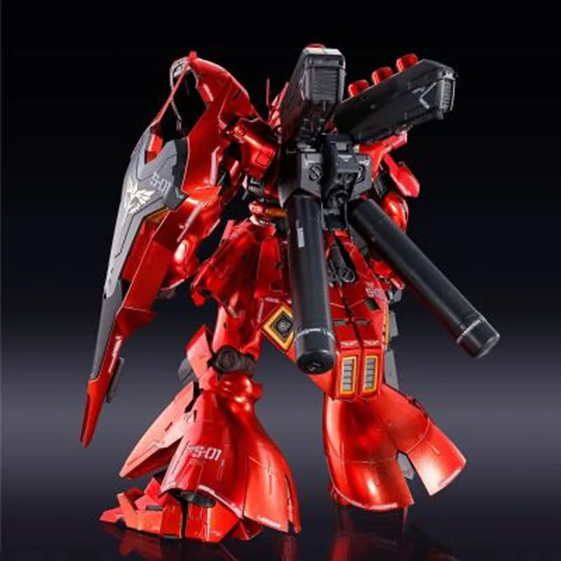 Bandai Original MODELL KIT GUNDAM RG Sazabi [Spezielle Beschichtung] 1/144 Anime Action Figure Montage Modell Spielzeug Modell Geschenke für Jungen