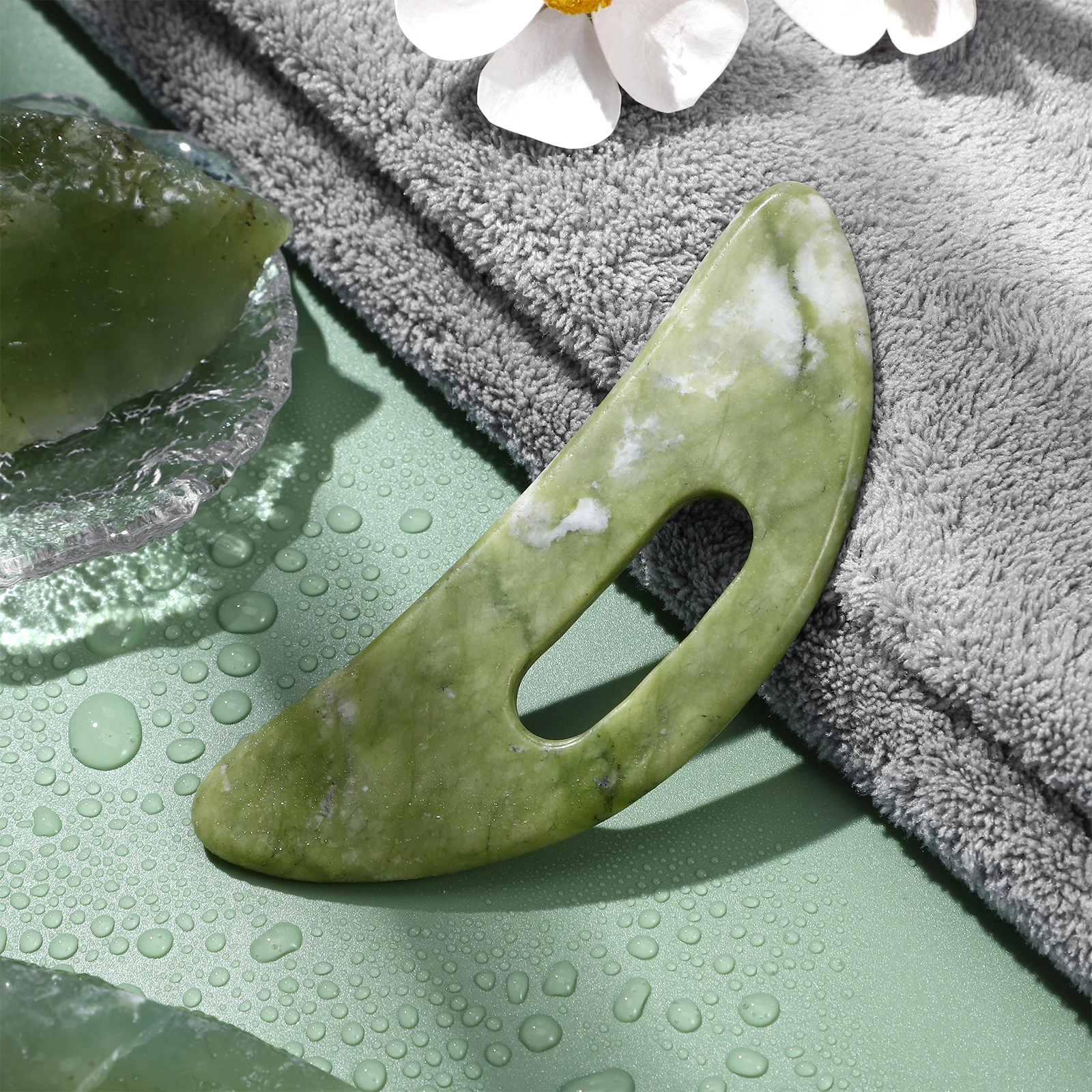 

Gua Sha Massager Scraping Massage Board Manual Facial Tool Muscle Scraper Jade Beauty Sculpting Tool Face Neck Back Portable
