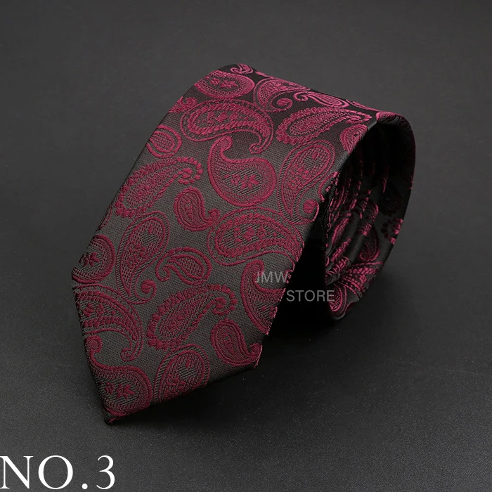Neue Design Hochzeit Männer Krawatte Grau Braun Grün Paisley Blume Krawatten Männer Business Dropshipping Bräutigam Kragen Zubehör Geschenk – Detail 3
