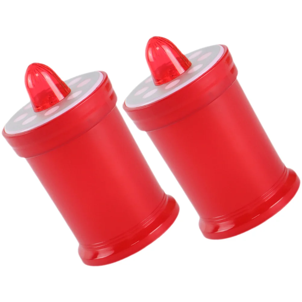 2 Stück flammenlose Lichter betriebene LED-Kerzen, warmes Dekor, Friedhofslampen, sichere wiederverwendbare dekorative Beleuchtung