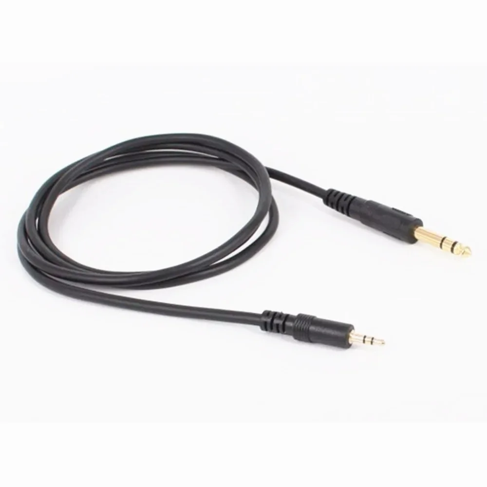 3.5mm 1/8 "maschio a 6.35mm 1/4" maschio TRS Plug Stereo Audio Adattatore Audio Cavo per iPod, Telefono Cellulare, Computer, Home Theater Dispositivo