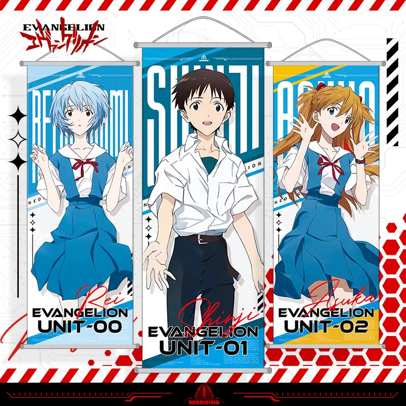 

Neon Cute Genesis Classic Evangelion Wall Art Poster Painting Home Decor Wall Scroll Picture for Living Room Bedroom Decoration