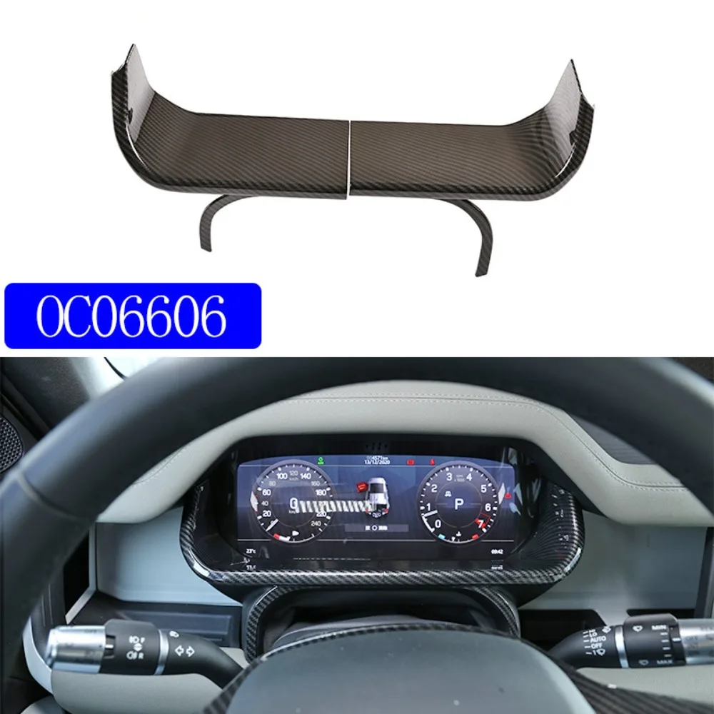 Car Dashboard Display Cover Frame For Land Rover Defender 110 130 2020 ABSDecorative LHD 2 PCS Car Accessories