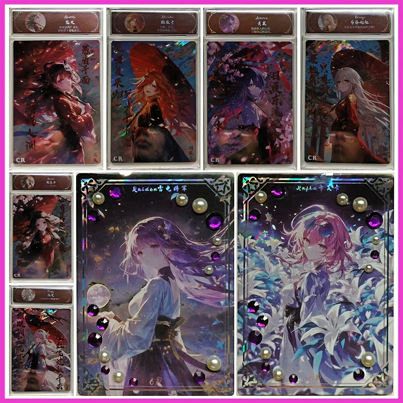 

Аниме Goddess Story Редкая A6 Размер CR EP Коллекционная карта Sparkle Kafka Mavuika Raiden Shogun Nezuko Игрушки для мальчиков Подарок на день рождения