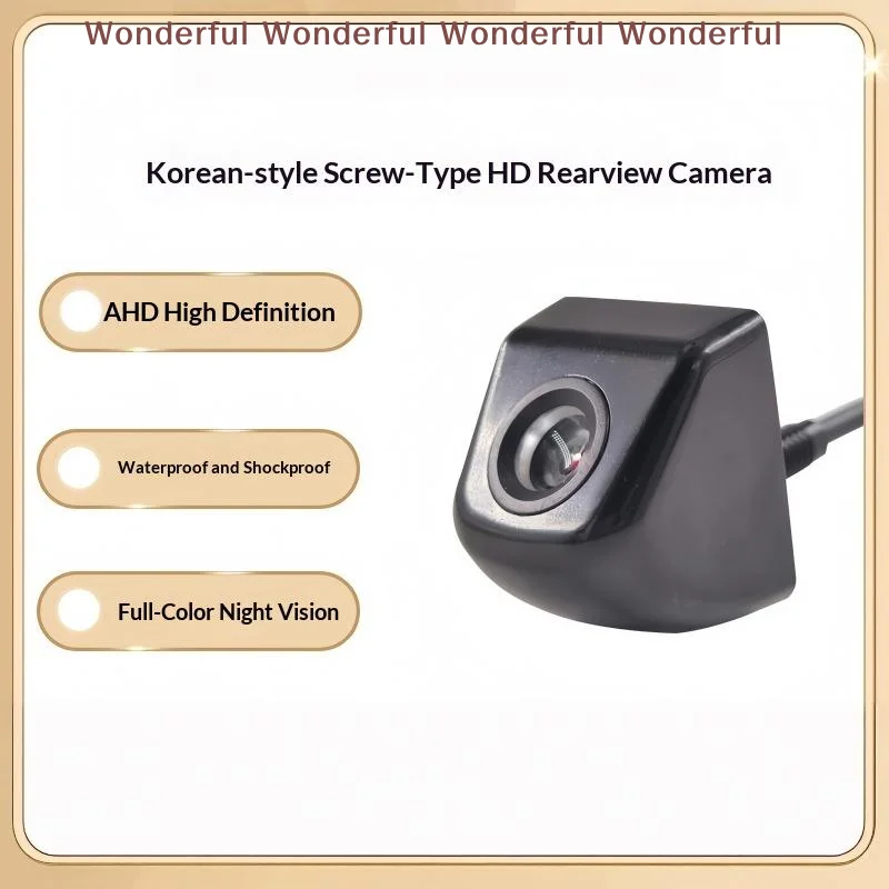 Car Backup Camera Anti-Interference 170° Wide Angle Adjustable Parking Assistance Rear View Cam