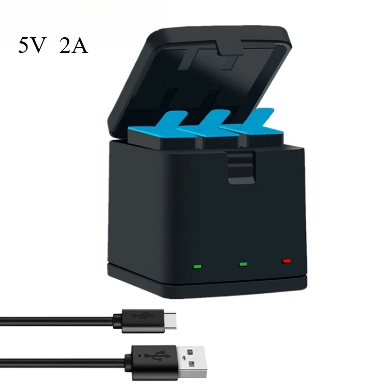 

Зарядное устройство на 3 слота 5В: безопасное, умное, стабильное, с функцией хранения. Подходит для аккумуляторов спортивных камер и зарядных устройств.