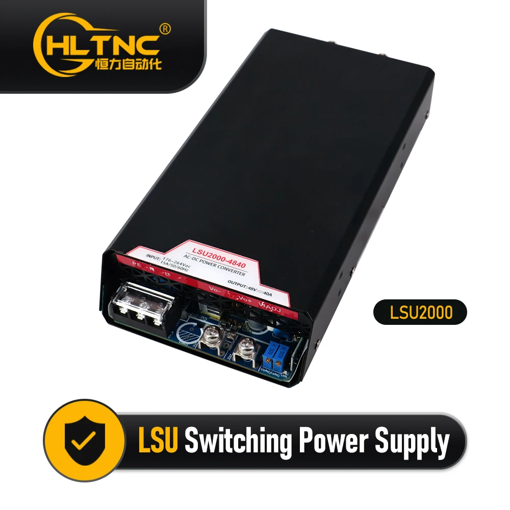 Catu daya switching daya tinggi HLTNC 2000W 12V 24V 36V 48V 72V 150V 220V 380V  A HSU-2000-60 menggantikan 5 S-400-60v  untuk Cnc