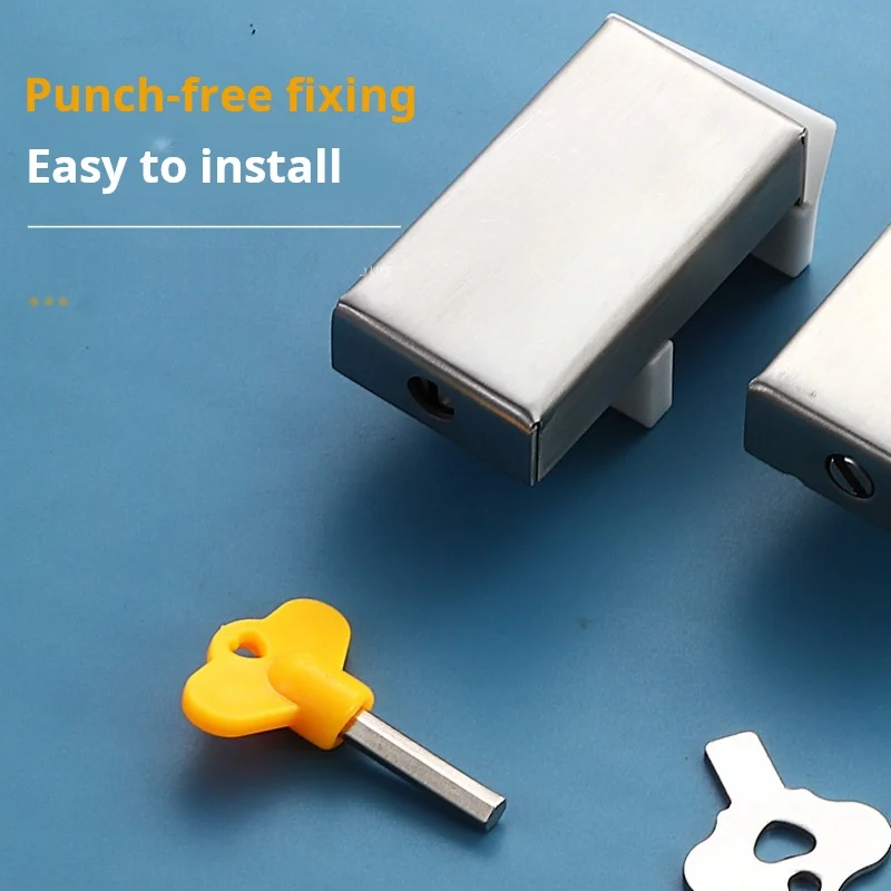 1PCS Window Limiter Screen Window Fixing Buckle Child Safety Lock Push-pull Anti Opening Door And Window Lock Buckle Fastener