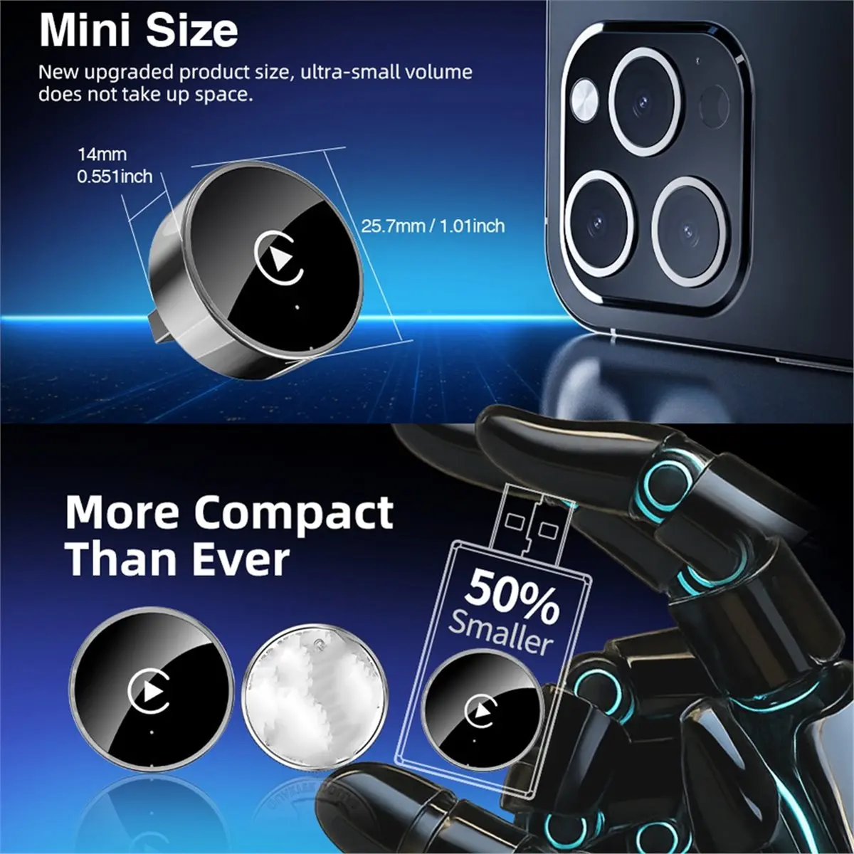 A10R Wireless Carplay Adapter Android Auto 2in1 Smart Mini Box WIFI BT Auto Connect Plug & Play for Most Car Model