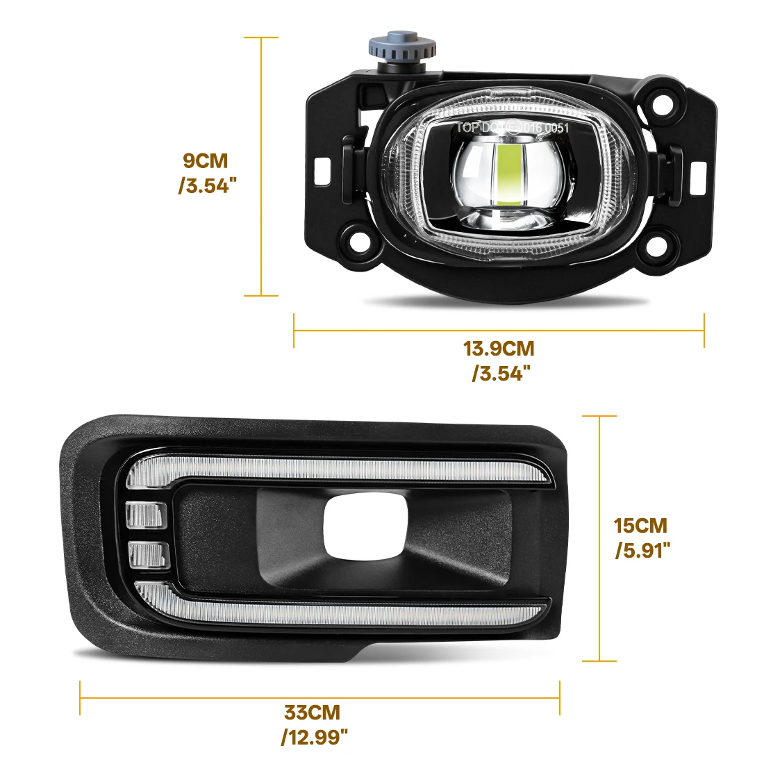 LED DRL Fog Lamp Kit For Ford F150 2024 2025 STX XL XLT Daytime Running Light Fog Lamp Assmebly DRL Turn Signal Driving Lamp 12V view 5
