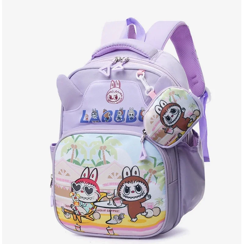

LABUBU Children's Schoolbag Preschool Kindergarten 3-6 Years Old Boys Girls Cute Cartoon Primary School Students Grade Backpack