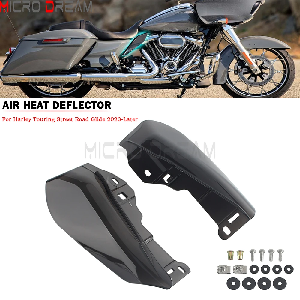 Mid-Frame Air Deflectors Air Heat Deflector For Harley Touring Street Road Glide FLHX FLHXL FLHXSE FLTRX FLTRXL FLTRXSE 2023-Up