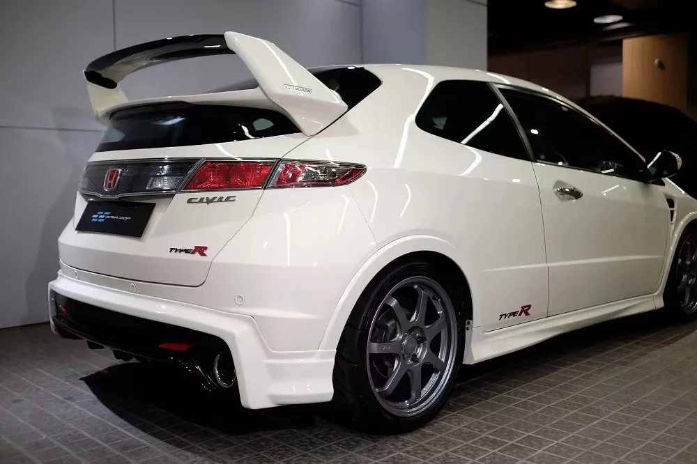 Mugen style Fiber glass front and rear bumper Fit for HONDA Civic type-R FN2