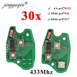 30x 2/3BTN Remote Car Key Circuit Board For Renault Duster Modus Clio 3 Twingo DACIA Logan Sandero 433Mhz pcf7952E PCF7947 /7946