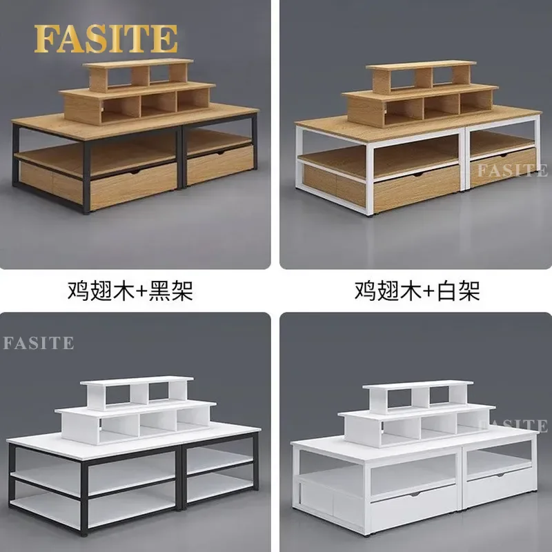 For Supermarket Mall Store Display Shelf Stackable Cosmetic Shoe Stationery Maternal Infant Product Showcase Rack Cabinet