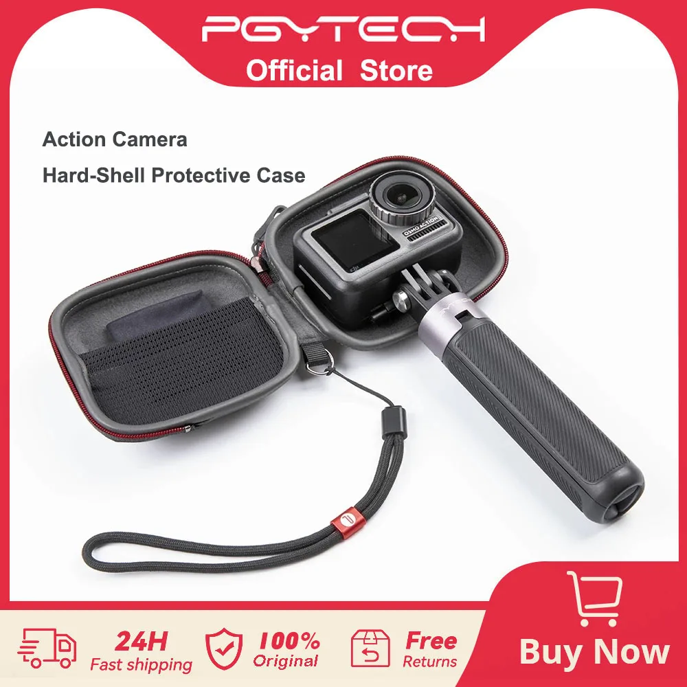 PGYTECH Action Camera Hard-Shell Protective Case Handbag Portable Carrying Case For GoPro/Osmo Action/XiaoYi Sports Camera Acces