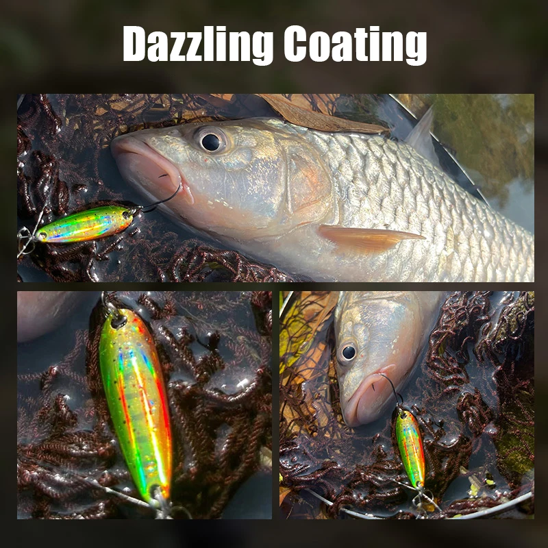 Tingchuan TCSP Metal Spoon Lure 2g|2.5g|3.5g|4.5g Curved Streamline Design with Sharp Hooks for Trout and Bass Fishing view 4