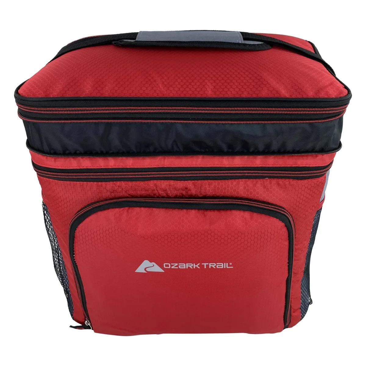 Soft-sided 36-can cooler with removable plastic hardliners that can be easily removed and cleaned before use
