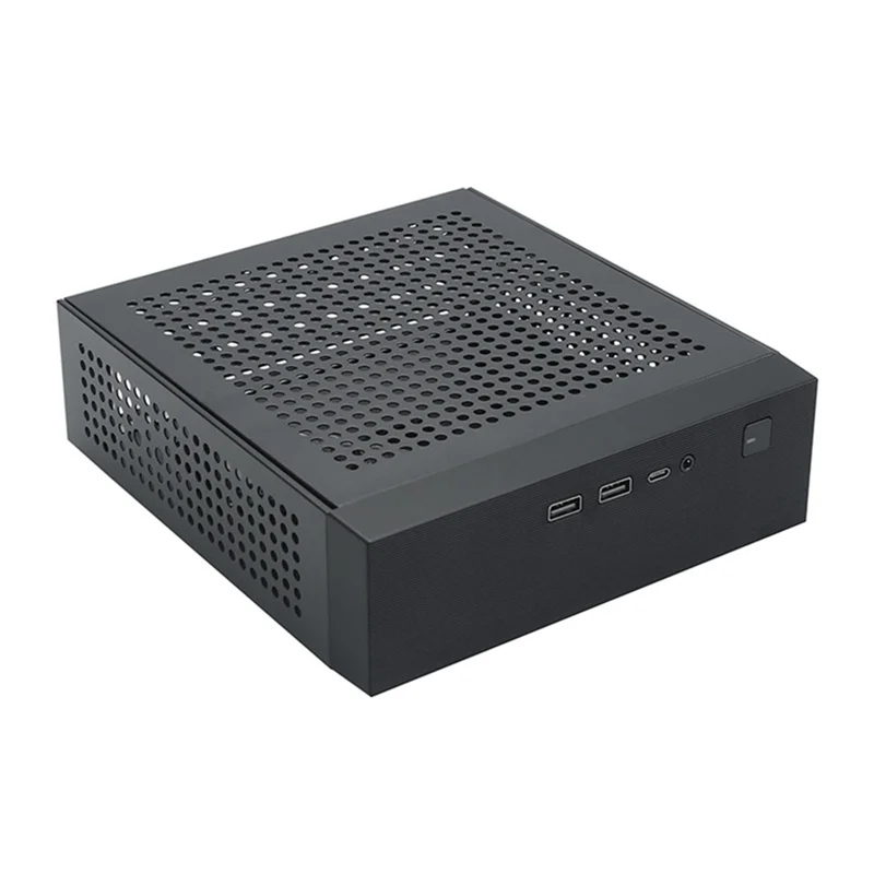 M09 HTPC Host Mini ITX Computer Chassis DC Power Supply Industrial Control Chassis Home Desktop Computer Case