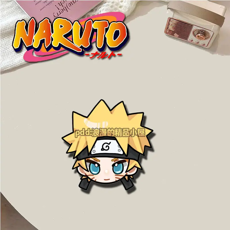 Naruto brooch peripheral kawaii Naruto Sasuke Kakashi Sakura badge anime pendant decoration school bag jewelry gift wholesale