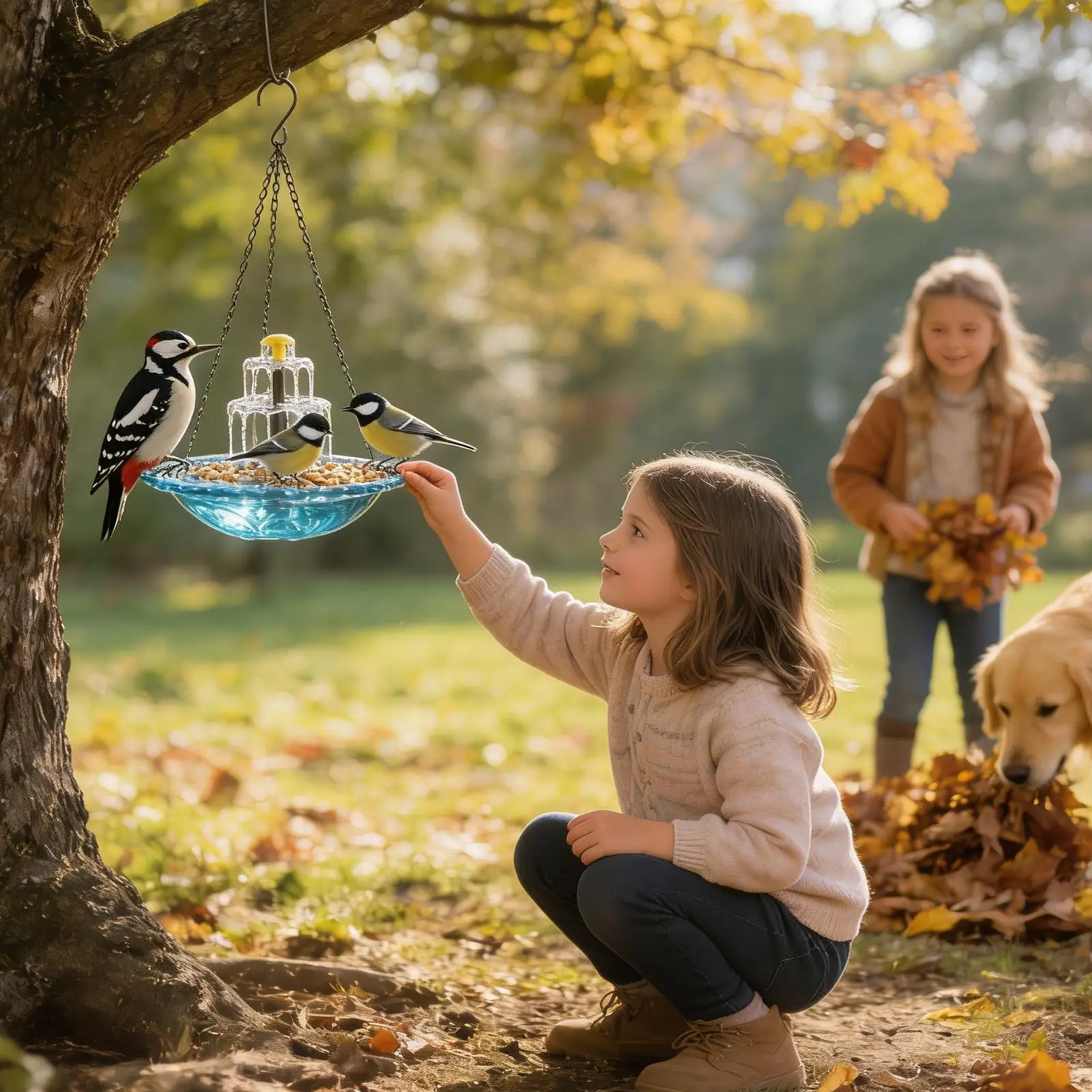 Solar Bird Bath Outdoor Decoration Birdbath Hummingbird Bathing Bowl for Garden Patio Backyard Front Yard Balcony Deck Courtyard image 2