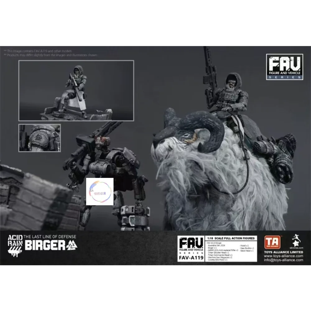 Na stanie Acid Rain War FAV-A119 Birger Ruchomy Model Żołnierza Figurka Akcji Kolekcjonerska Zabawka Prezent
