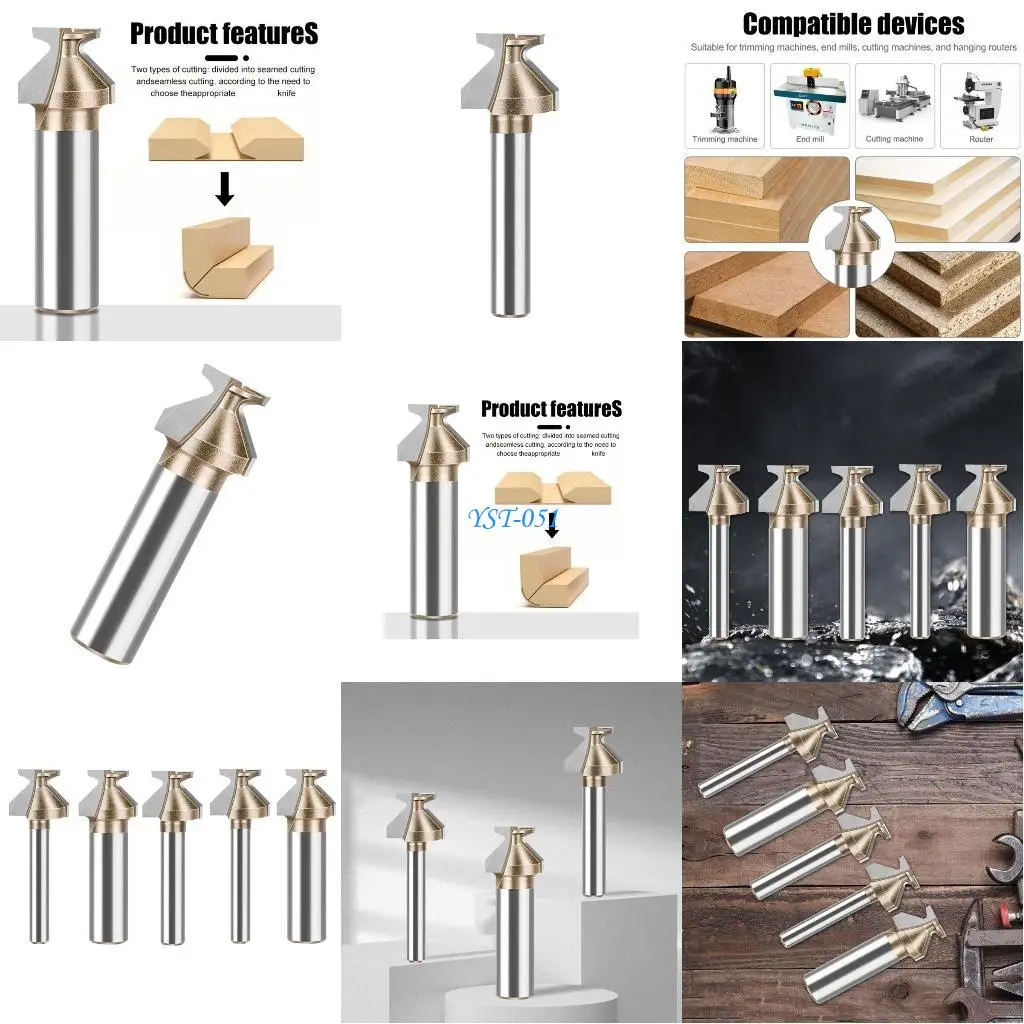 

E15A Industrial Carbon Milling Cutter Extended Lifespans R 8 Precise Bending Blade For Interior Furniture Decoration Tool