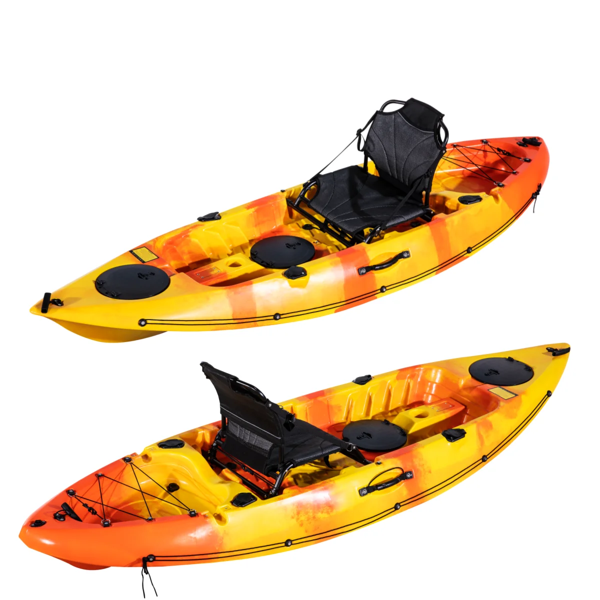 2.8 meters stylish design plastic boat fishing kayak (single seat)
