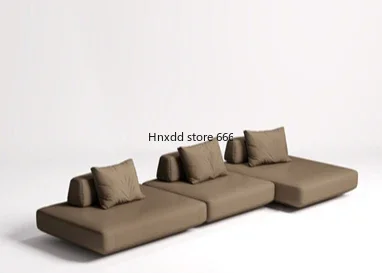 Italian minimalist double-sided island module sofa movable free combination