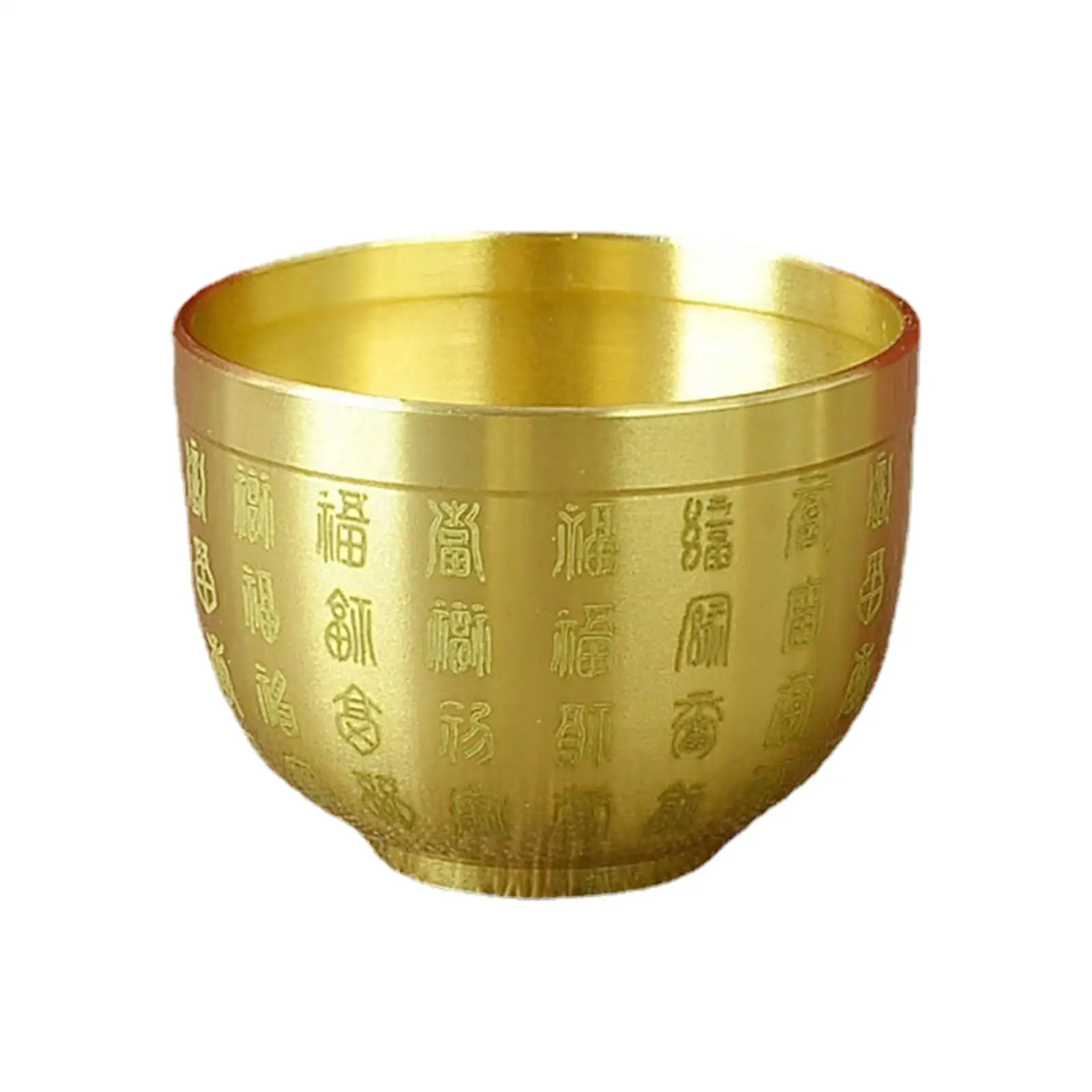 Wealth and Success Feng Shui Brass Bowl Centerpiece Luxury Home Decor Vase for Office and Living Room