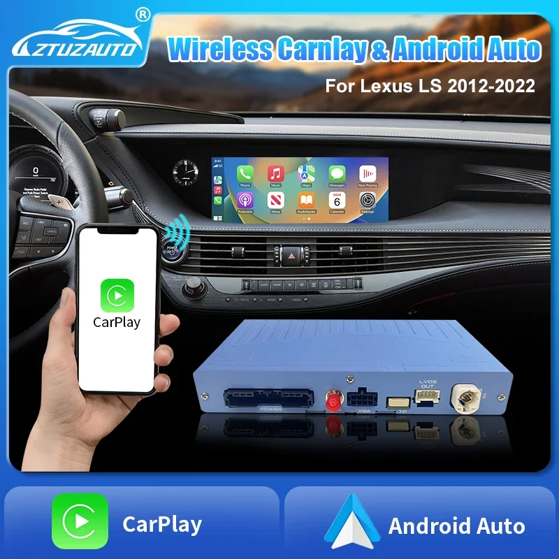 Wireless CarPlay for Lexus LS 2012-2022 , with Android Auto Mirror Link AirPlay Car Play  Navigation  USB Functions