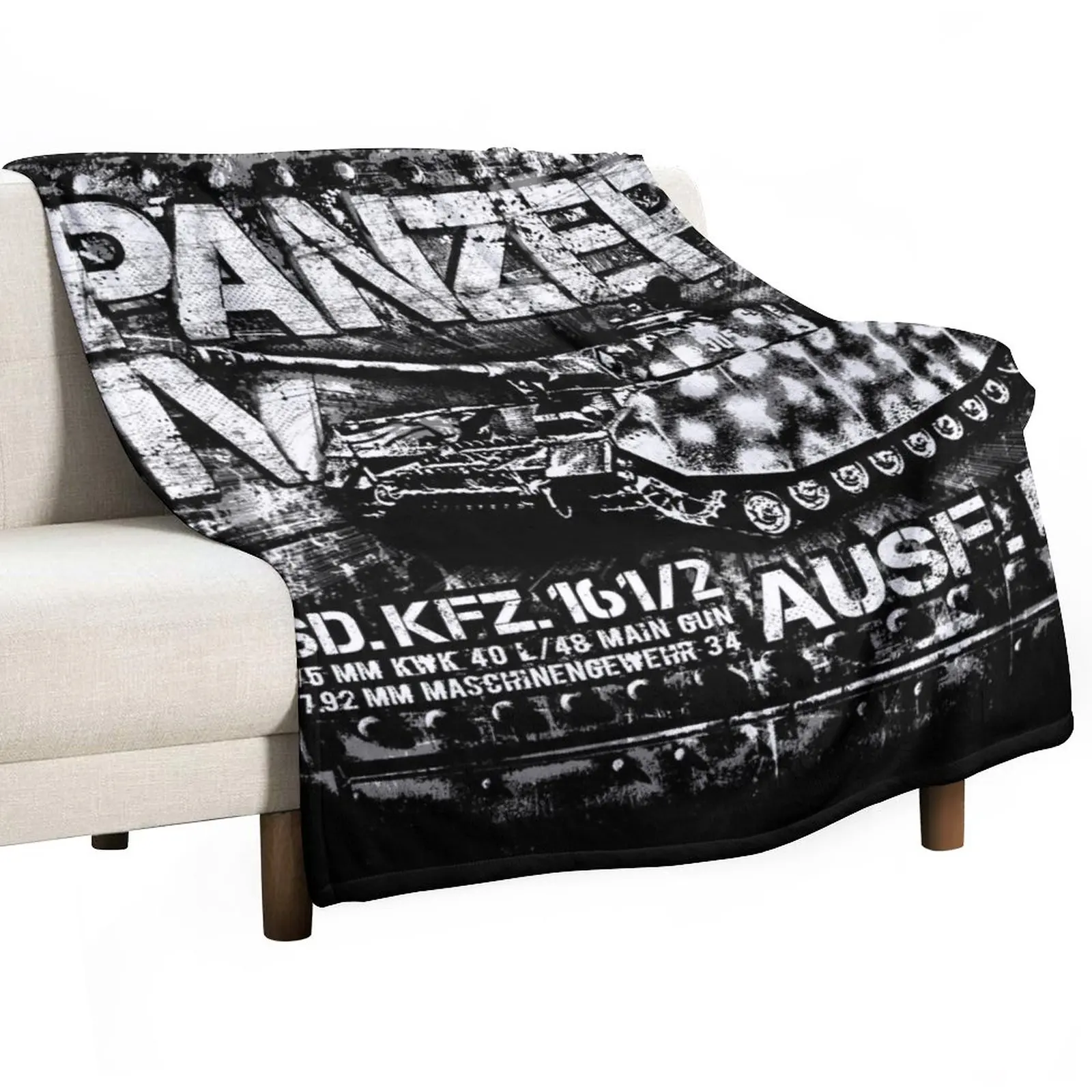 

Panzer IV Throw Blanket Luxury Designer Blanket sofa