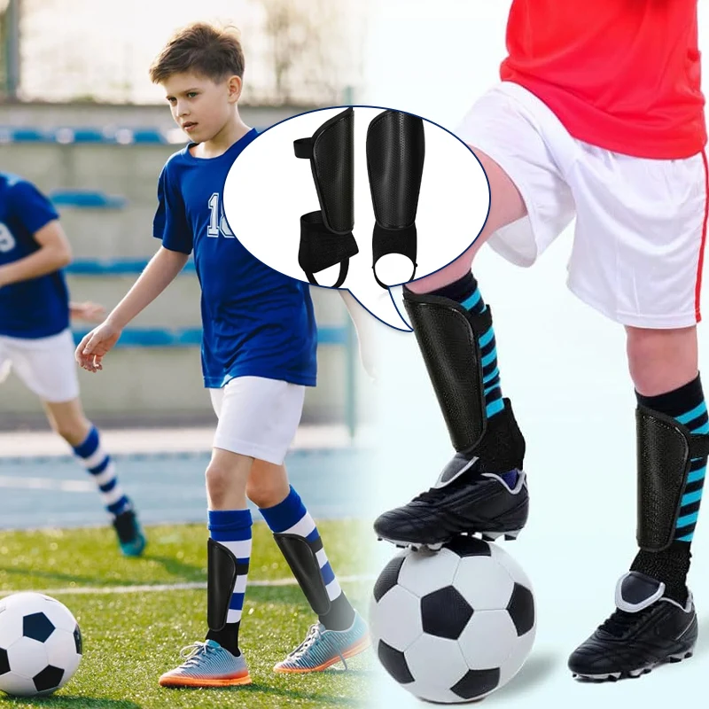 

Футбольный щиток для голени с защитой лодыжки и регулируемыми ремнями Футбольное защитное оборудование для детей, молодежи и взрослых