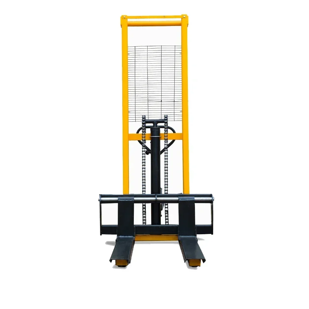 Manual Hydraulic Pallet Stacker 2 Ton 1.6 Meter C-Section Steel Foot Brake for Material Handling Equipment