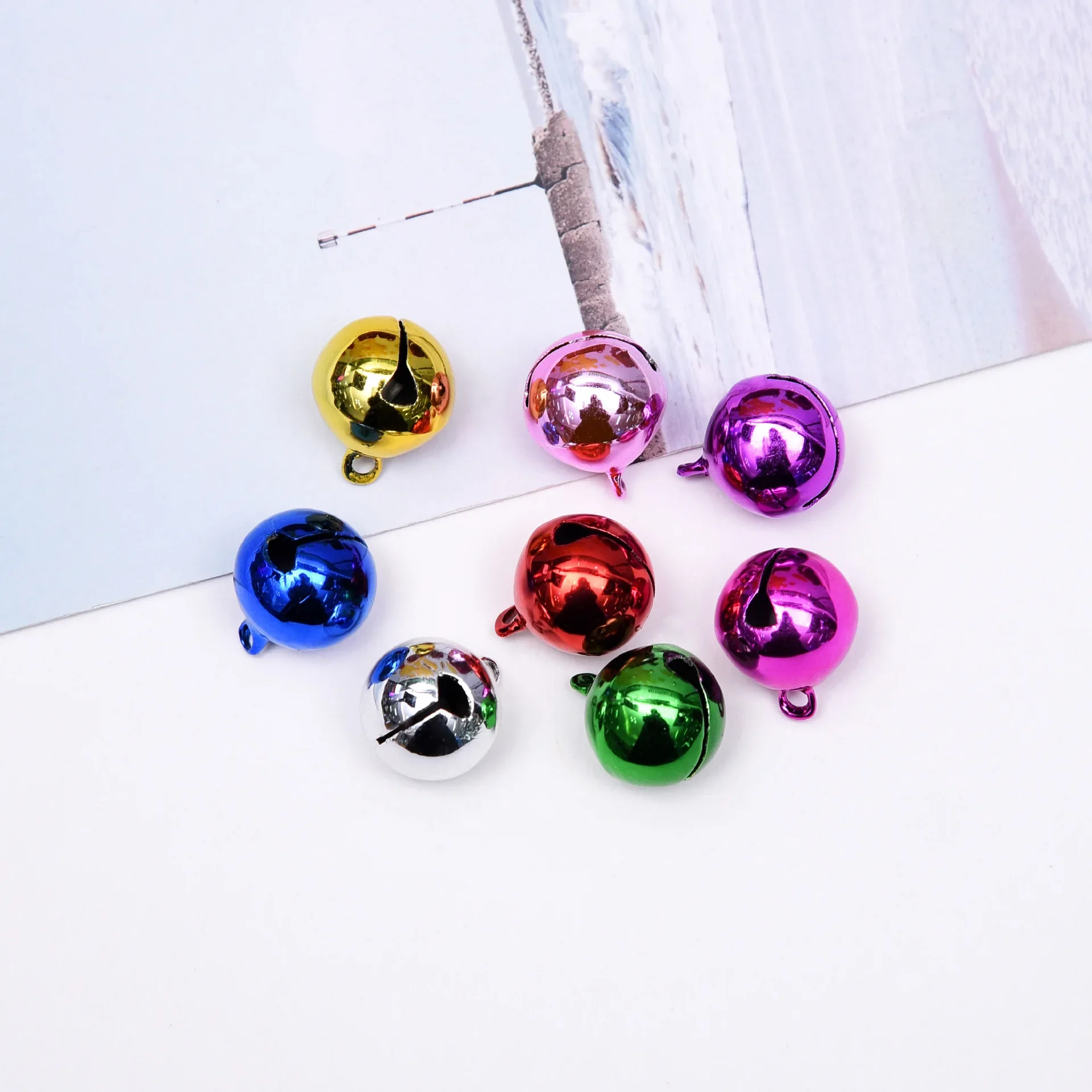 20-300 Pcs Mini Aluminum Colorful Jingle Pendant Tiny Brass Bells for dog Christmas Tree Decoration/DIY Crafts Accessories
