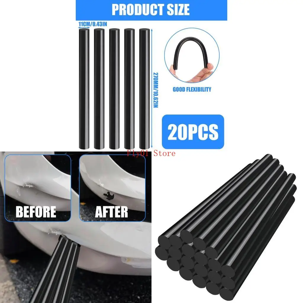 

Горячие клейкие палочки, 20pack, 10,6x0.4 -дюймы, подходящие для большинства клея