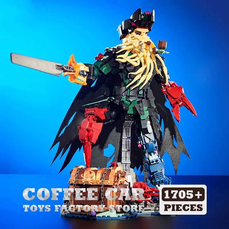 

Disney Movie Action Figures DIY Bricks Model Pirate Ship Captain Octopus MOC Building Blocks Dolls Adult Children Christmas Gift