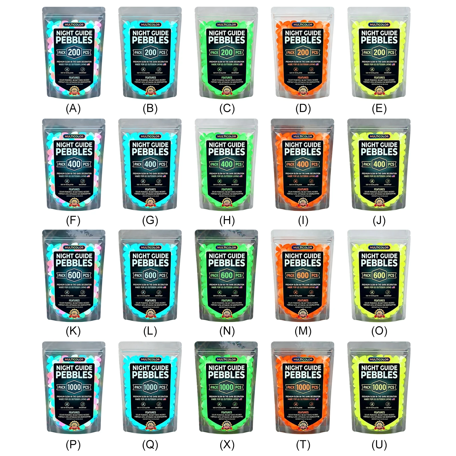 200/400/600/1000pcs Glow In Th - Fish Aquarium Guide recension och pris