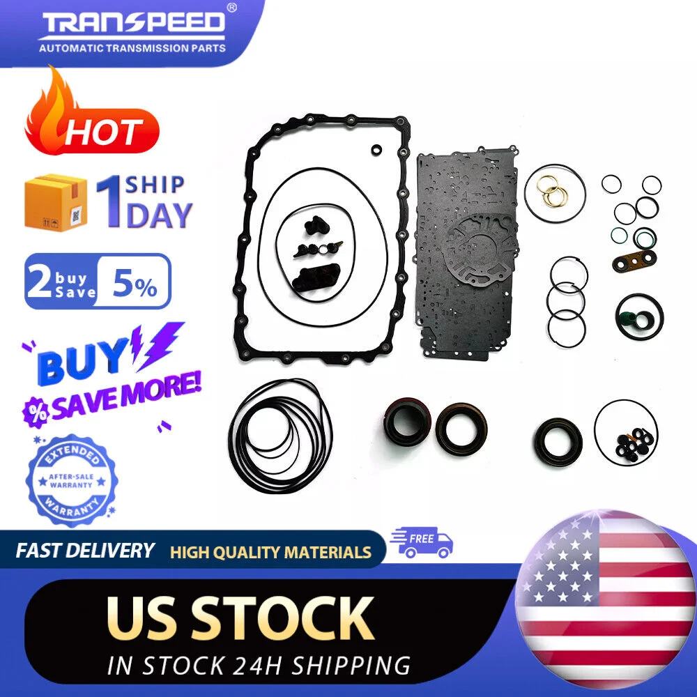 TRANSPEED 6L80E 6L80 6L90 Transmission Overhaul Rebuild Kit Gasket Seals Rings for GM CADILLAC